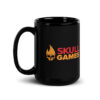 Skull Games Black Glossy Mug - Image 2