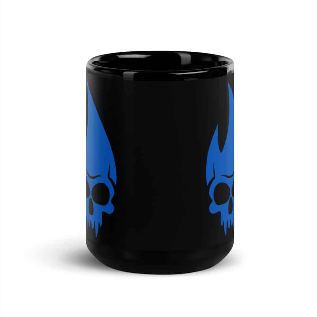 Blue Skully Coffee Mug - Image 3