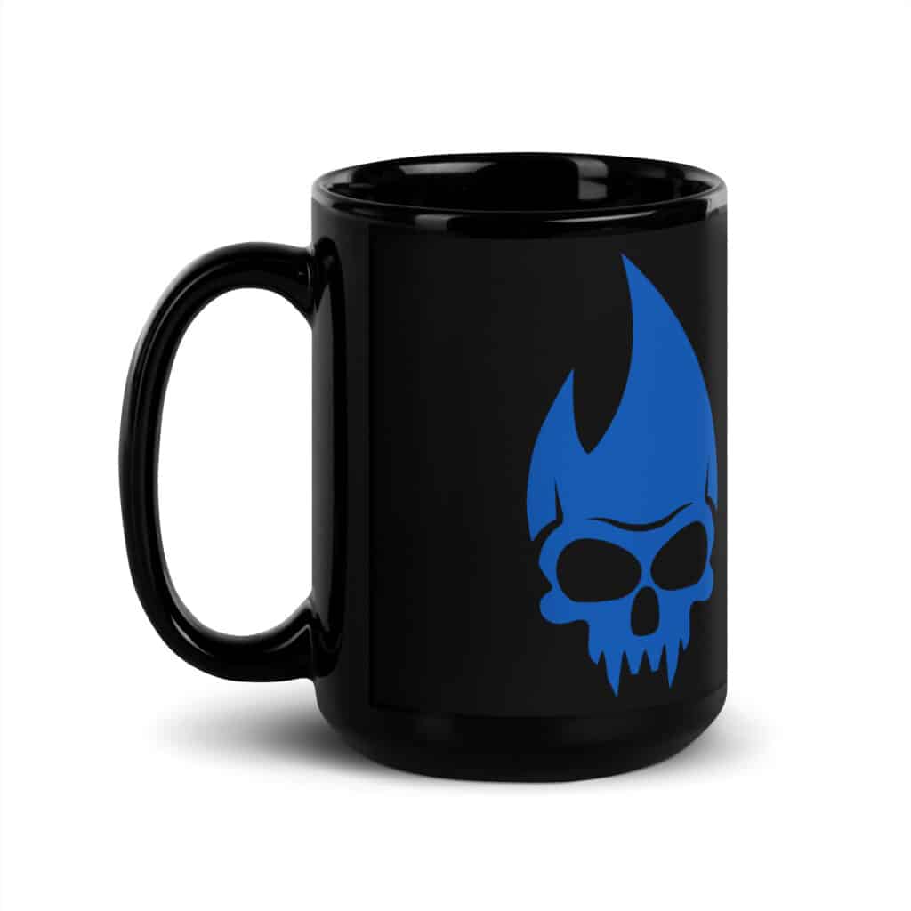 Blue Skully Coffee Mug - Image 2