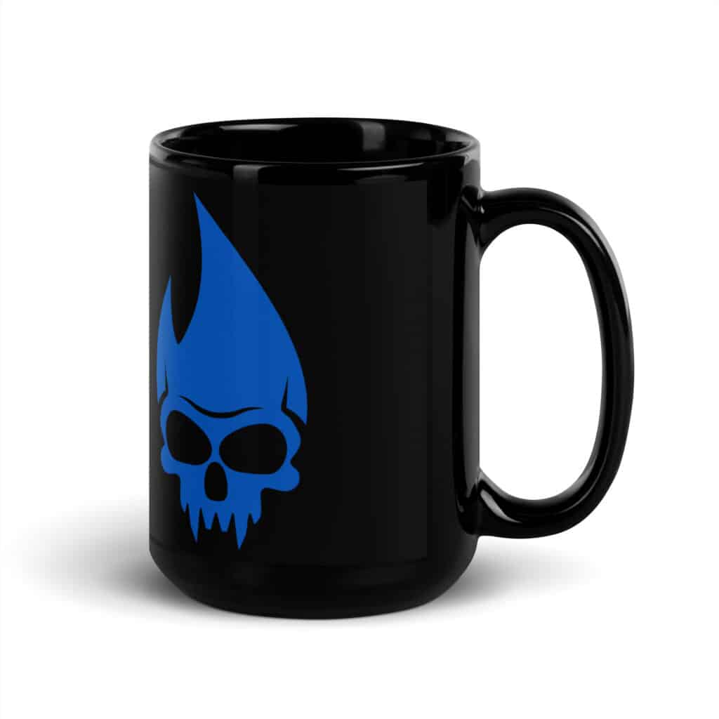 Blue Skully Coffee Mug